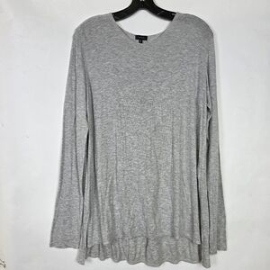Theory Fine ribbed long sleeves basic top